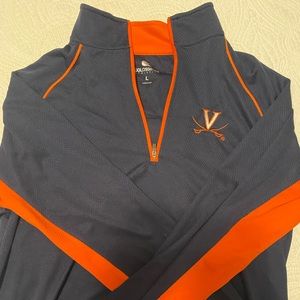 UVA university of Virginia quarter zip jacket- Colosseum athletics